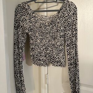 Urban outfitters ruched print top